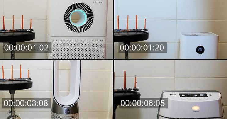 מבחן מטהרי אוויר לבית